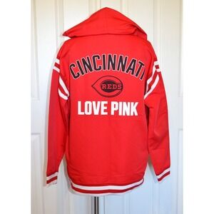 Victoria's Secret‎ Cincinnati Reds Love Pink  1/4 Zip Pullover Jacket Womens S